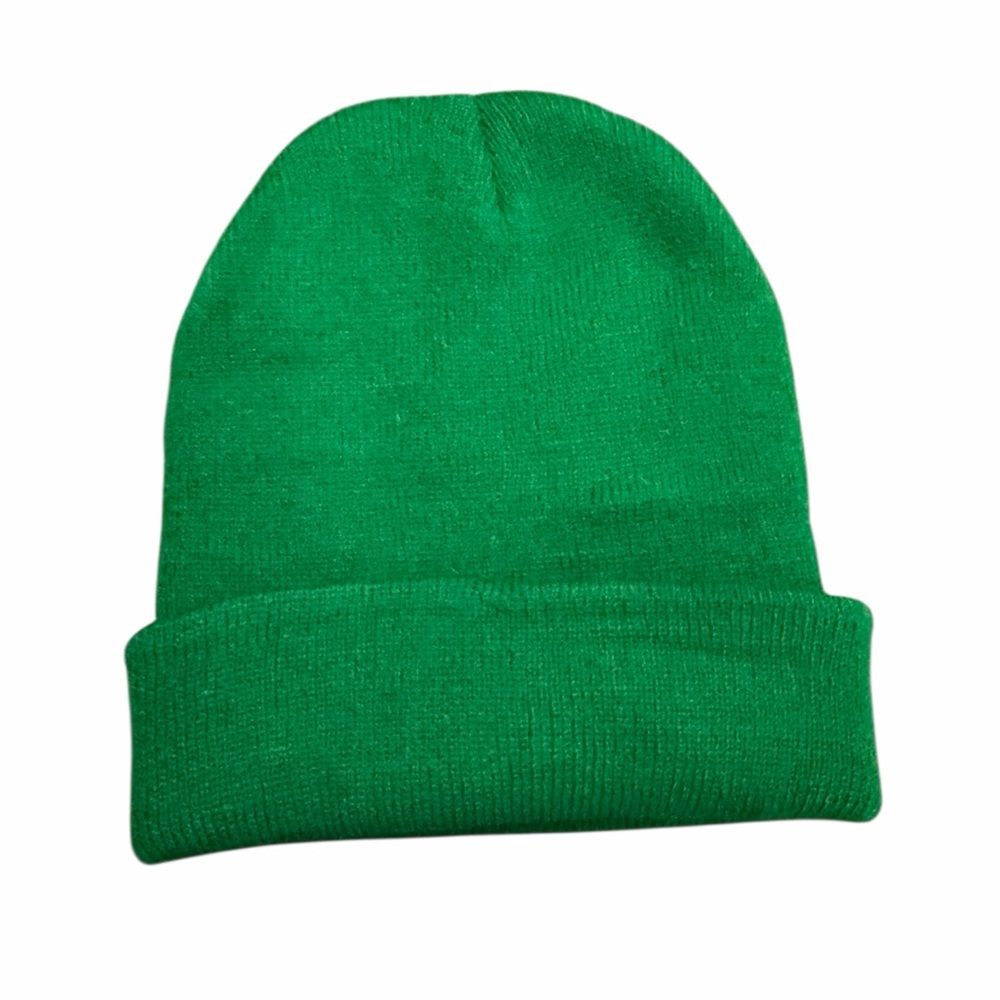 Amazon Essentials Kelly Green Knit Cuffed Beanie